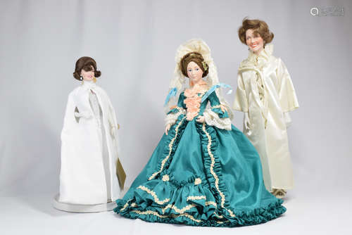 Group of Porcelain Beauty Doll Figure