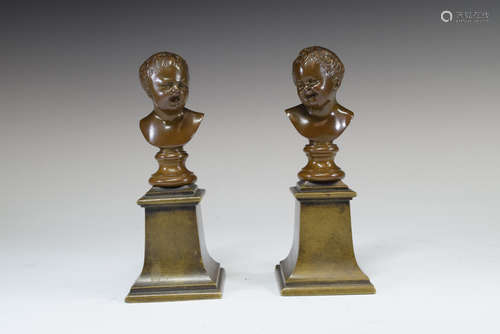 Pair of Braonze Figure Statue