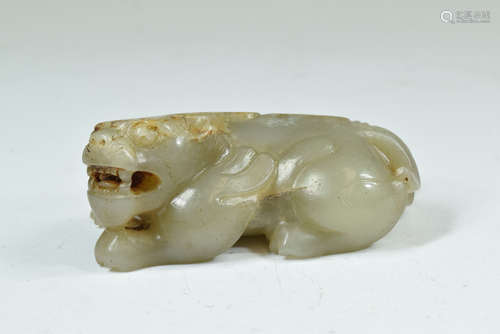 Chinese Jade Beast Figure