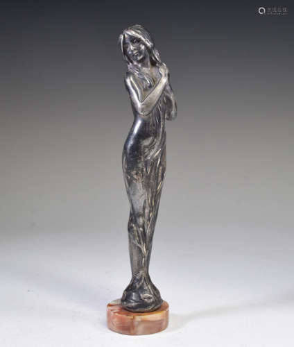 Silver Naked Lady Miniature Figure