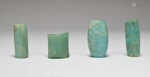 Group of Green Glass Bead