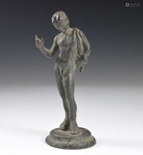 Bronze Roman Man Miniature Figure