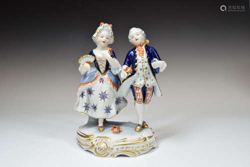 Porcelain Couple Ornament