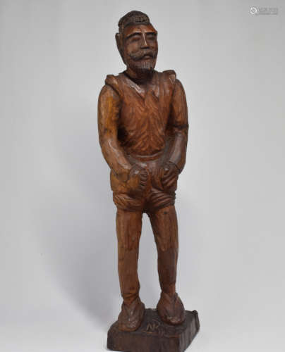 Large Wood Man Figure