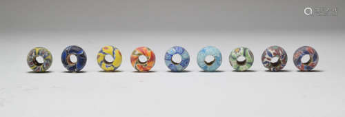 Group of Dragonfly Eye Glass Bead