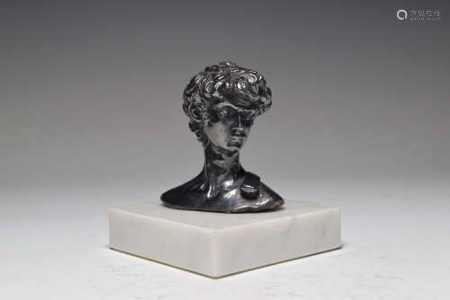 Silver Roman  Man Miniature Figure