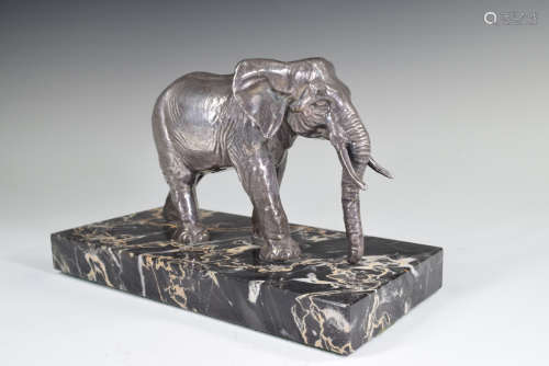 Silver Elephant Figure Statue