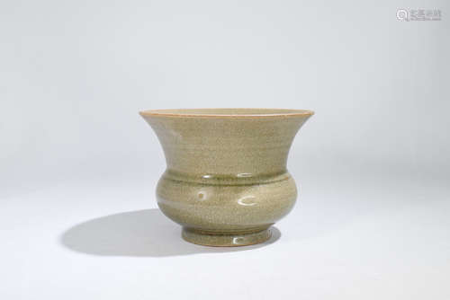 Grey Glazed Porcelain Vase