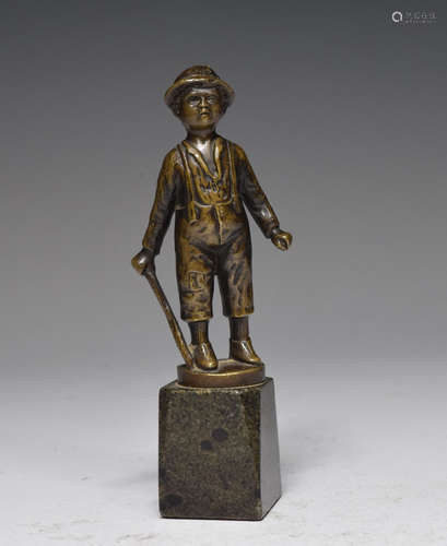 Bronze Boy Miniature Figure