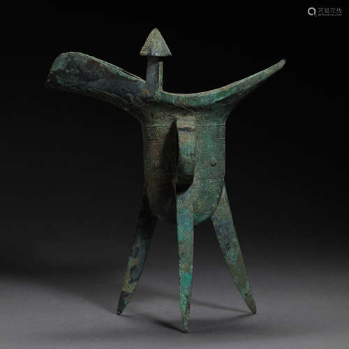 CHINA'S WARRING STATES PERIOD BRONZE JUE CUP