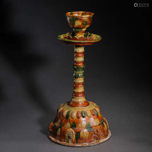 CHINESE TANG DYNASTY SANCAI STEM CUP