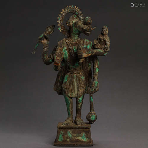 PERSIAN CULTURE BRONZE BUDDHA STANDING STATUE