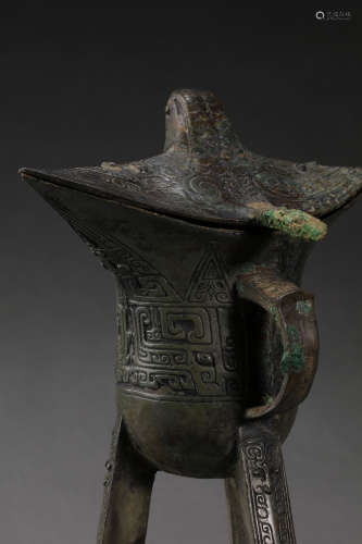 CHINA'S WARRING STATES PERIOD BRONZE JUE CUP