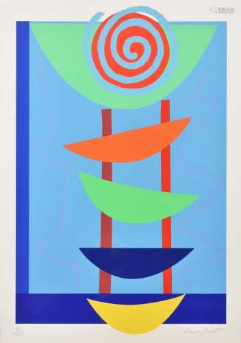 λ Terry Frost (British 1915-2003), Orange, Green and Blue Rh...