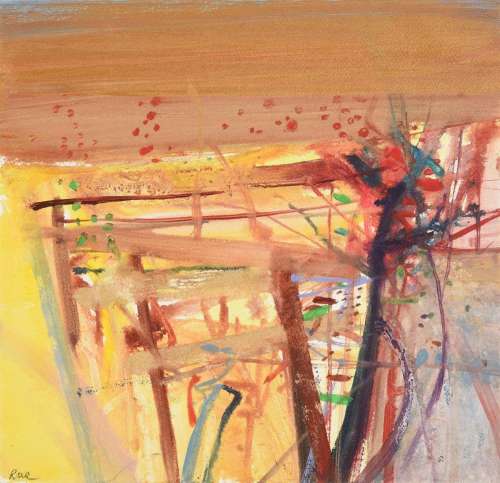 λ Barbara Rae (Scottish b. 1943), Maubec - Gold Vineyard