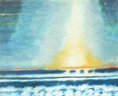 λ John Houston (Scottish 1922-2020), Sea and Evening Sky, Ar...