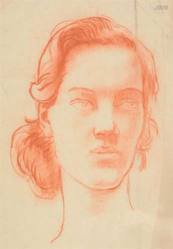 λ† Frank Dobson (British 1886-1963), Preliminary head study ...