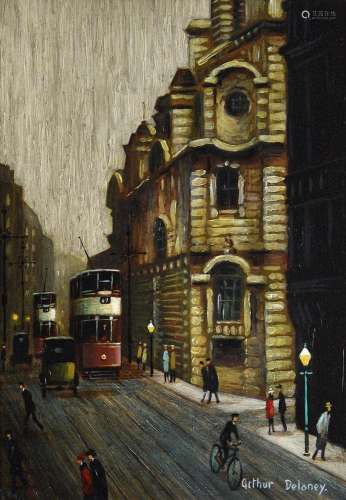 λ Arthur Delaney (British 1927-1987), Cross Street