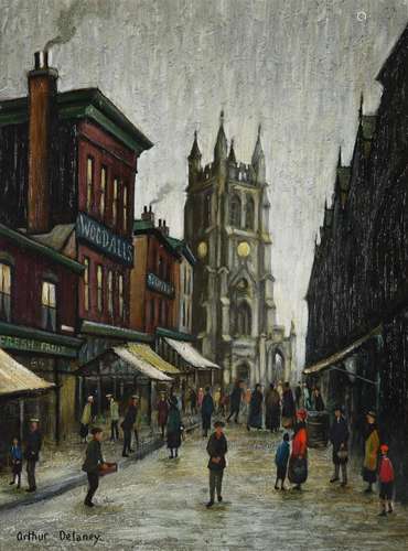 λ Arthur Delaney (British 1927-1987), Parish church and old ...