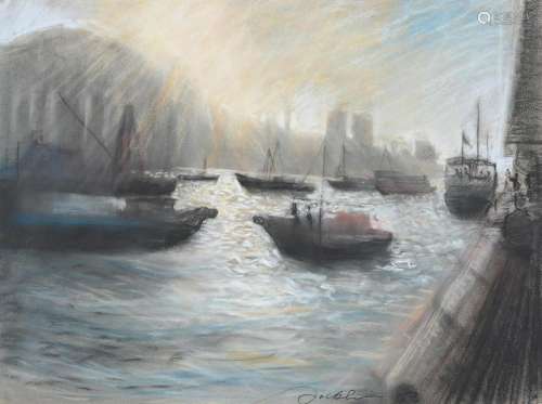 λ Bill Jacklin (British b. 1943), Harbour looking towards Ho...