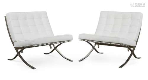 Pr: 2 Mies van der Rohe Style Chairs Modern Classics