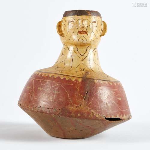 Peruvian Shipibo Effigy Pot - Damaged