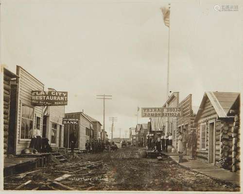 Flat City, Alaska Early 20th c. Cabinet Card