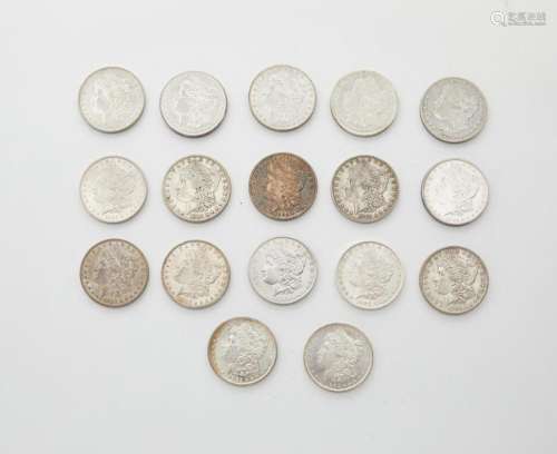 Grp: Morgan Silver Dollars 1882-1884