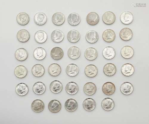 Grp: 1964 Kennedy Half Dollar Coins