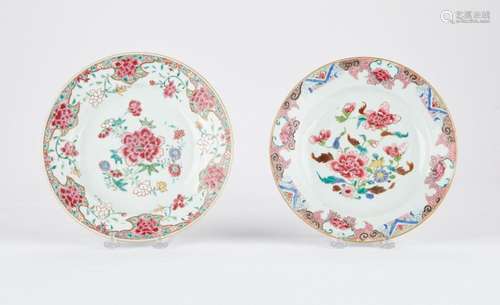 Grp: 2 18th c. Chinese Export Porcelain Plates