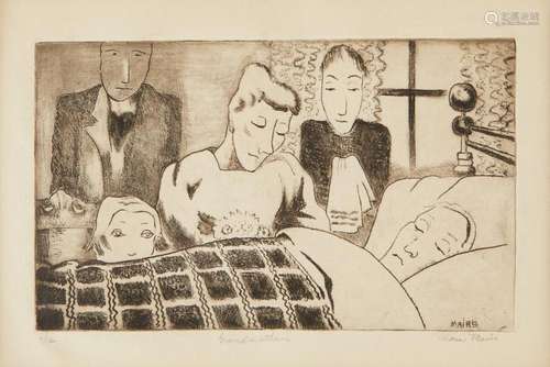 Clara Mairs "Grandmother" Lithograph