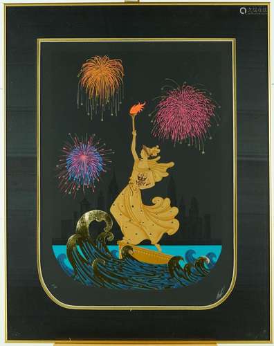 Erte "Statue of Liberty" Serigraph