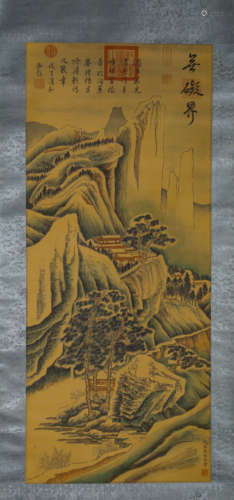 A Chinese Scroll Painting by Qian Wei Cheng