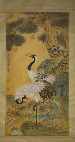 A Chinese Scroll Painting by Zhao Ji