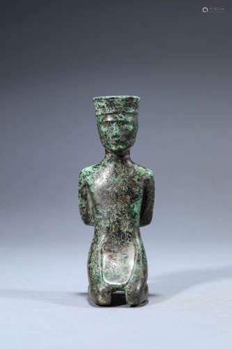 A Chinese Bronze Figure Statue