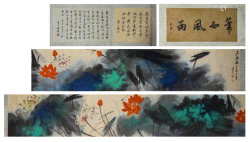 A Chinese Scroll Painting by Zhang Da Qian