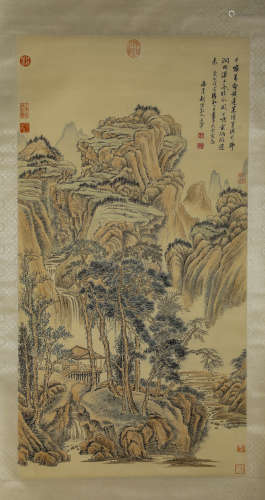 A Chinese Scroll Painting by Wang Hui