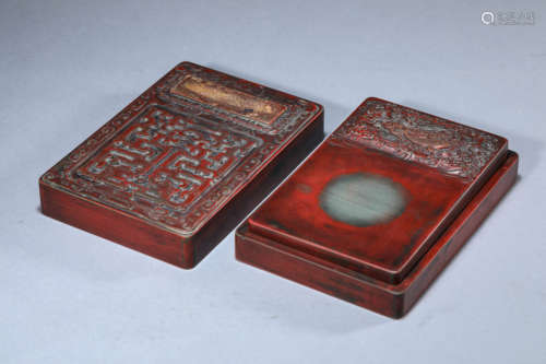 A Chinese Sea and Fish Inkstone