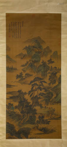 A Chinese Scroll Painting by Wang Yuan Qi