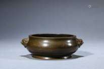 A Chinese Bronze Censer Marked Xuan De