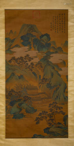 A Chinese Scroll Painting by Wen Zheng Ming