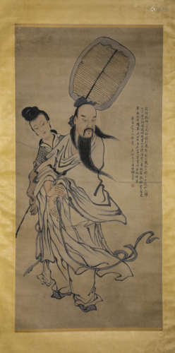 A Chinese Scroll Painting by Pan Zhen Yong