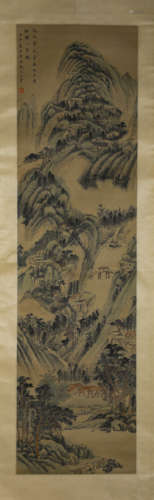 A Chinese Scroll Painting by Wang Hui