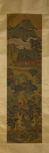 A Chinese Scroll Painting by Wang Shi Min