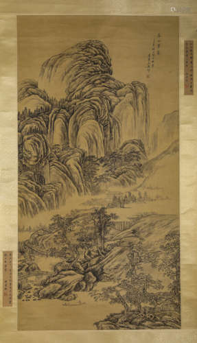 A Chinese Scroll Painting by Wang Yuan Qi