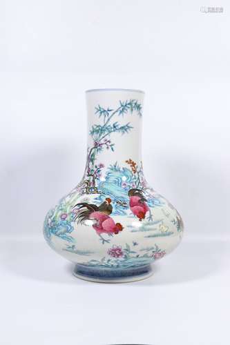 Period Of Qianlong Doucai Porcelain Bottle, China