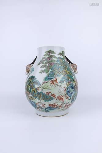 Period Of Qianlong Famille Rose Porcelain Vessel, China