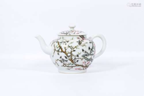 Period Of Qianlong Famille Rose Porcelain Tea Pot, China