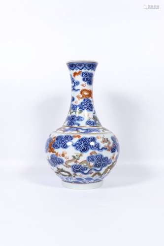 Period Of Xuantong Blue And White Porcelain Fanhong 