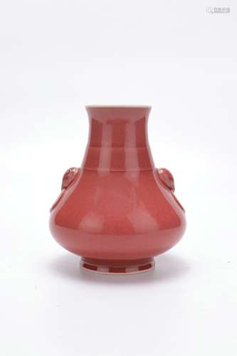 Period Of Qianlong Red Glaze Porcelain Bottle, China